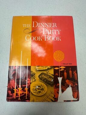 Vintage 1952 The Dinner Party Cook Book First Edition Sunset Book